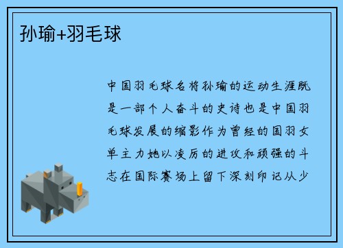 孙瑜+羽毛球